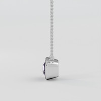 1.65 Ct. Purple Sapphire Necklace, Platinum 950 3