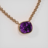 4.77 Ct. Gemstone Necklace, 14K Rose Gold 2