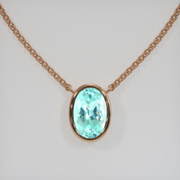 1.82 Ct. Gemstone Necklace, 14K Rose Gold 1