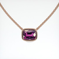 1.98 Ct. Gemstone Necklace, 14K Rose Gold 1