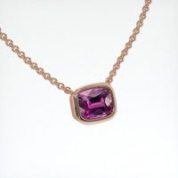 1.98 Ct. Gemstone Necklace, 14K Rose Gold 2