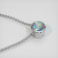 0.85 Ct. Gemstone Necklace, 14K White Gold 3
