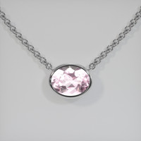 2.60 Ct. Gemstone Necklace, 14K White Gold 1