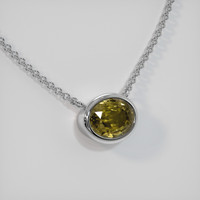 1.69 Ct. Gemstone Necklace, 14K White Gold 2
