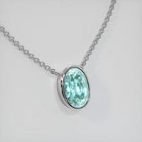 1.82 Ct. Gemstone Necklace, 18K White Gold 2