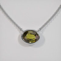 1.69 Ct. Gemstone Necklace, 18K White Gold 1