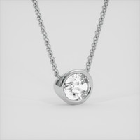 2.05 Ct. White Sapphire Necklace, 18K White Gold 2