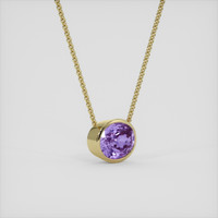 6.34 Ct. Purple Amethyst Necklace, 10K Yellow Gold 2