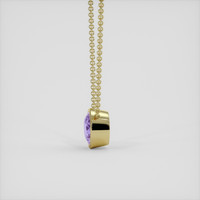 6.34 Ct. Purple Amethyst Necklace, 10K Yellow Gold 3