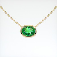 0.84 Ct. Gemstone Necklace, 14K Yellow Gold 1