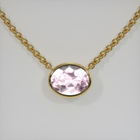 2.60 Ct. Gemstone Necklace, 14K Yellow Gold 1