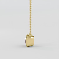 1.66 Ct. Padparadscha Sapphire Necklace, 14K Yellow Gold 3