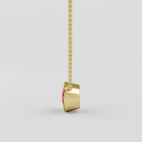 1.48 Ct. Ruby Necklace, 14K Yellow Gold 3