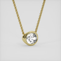 2.05 Ct. White Sapphire Necklace, 14K Yellow Gold 2