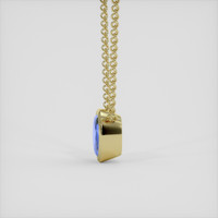 2.51 Ct. Blue Sapphire Necklace, 14K Yellow Gold 3