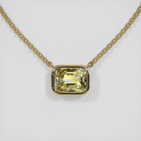 1.55 Ct. Bi Color Sapphire Necklace, 14K Yellow Gold 1