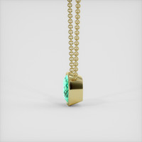 6.14 Ct. Emerald Necklace, 18K Yellow Gold 3
