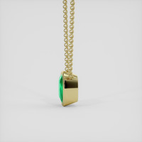 2.71 Ct. Emerald Necklace, 18K Yellow Gold 3