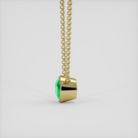 2.07 Ct. Emerald Necklace, 18K Yellow Gold 3