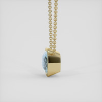 13.29 Ct. Sky Blue Topaz Necklace, 18K Yellow Gold 3