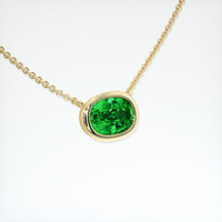 0.84 Ct. Gemstone Necklace, 18K Yellow Gold 2