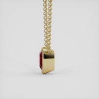 2.52 Ct. Red Spinel Necklace, 18K Yellow Gold 3