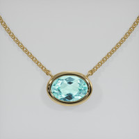 0.75 Ct. Gemstone Necklace, 18K Yellow Gold 1