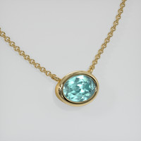 0.75 Ct. Gemstone Necklace, 18K Yellow Gold 2