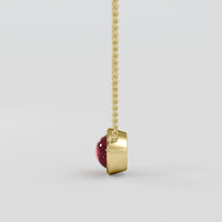 1.77 Ct. Ruby Necklace, 18K Yellow Gold 3