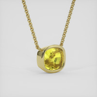 7.08 Ct. Yellow Sapphire Necklace, 18K Yellow Gold 2