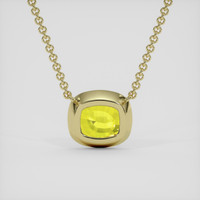 7.08 Ct. Yellow Sapphire Necklace, 18K Yellow Gold 4