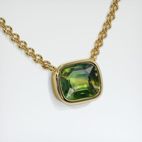 5.26 Ct. Sapphire Necklace, 18K Yellow Gold 2