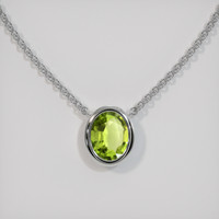 1.55 Ct. Gemstone Necklace, Platinum 950 1