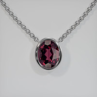 2.83 Ct. Gemstone Necklace, Platinum 950 1