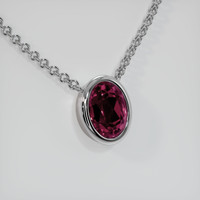 2.83 Ct. Gemstone Necklace, Platinum 950 2