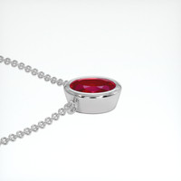 0.70 Ct. Ruby Necklace, Platinum 950 3