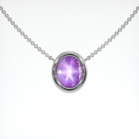 1.58 Ct. Sapphire Necklace, Platinum 950 1