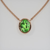 0.73 Ct. Gemstone Necklace, 14K Rose Gold 1