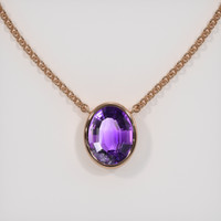 1.59 Ct. Gemstone Necklace, 14K Rose Gold 1