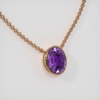 1.59 Ct. Gemstone Necklace, 14K Rose Gold 2