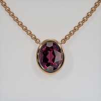 2.83 Ct. Gemstone Necklace, 14K Rose Gold 1