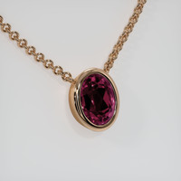 2.83 Ct. Gemstone Necklace, 14K Rose Gold 2