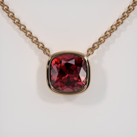 3.10 Ct. Gemstone Necklace, 14K Rose Gold 1