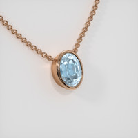 1.85 Ct. Gemstone Necklace, 14K Rose Gold 2