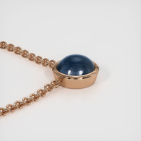 2.16 Ct. Sapphire Necklace, 14K Rose Gold 3