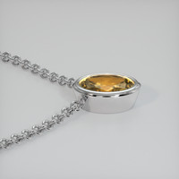 3.66 Ct. Gemstone Necklace, 14K White Gold 3