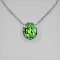 0.73 Ct. Gemstone Necklace, 14K White Gold 1