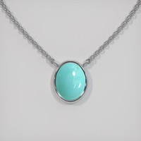 1.09 Ct. Gemstone Necklace, 14K White Gold 1