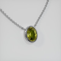 1.73 Ct. Gemstone Necklace, 14K White Gold 2