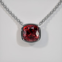 3.10 Ct. Gemstone Necklace, 14K White Gold 1